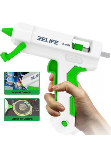 RL-062E | Hızlı Isınan Termal Yapıştırıcı Tabancası (Sıcak Silikon Tabancası) | Anakart ve Elektronik Tamiri Için Hassas Uygulama indirimleri