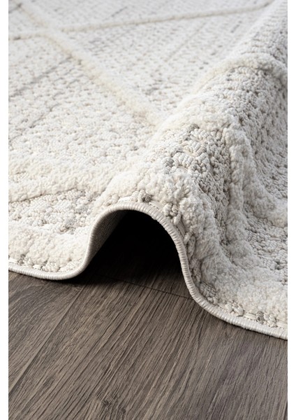 Krem Modern Desen Dokuma Halı Oturma Odası Salon Mutfak Antre Yolluk Halısı modelleri