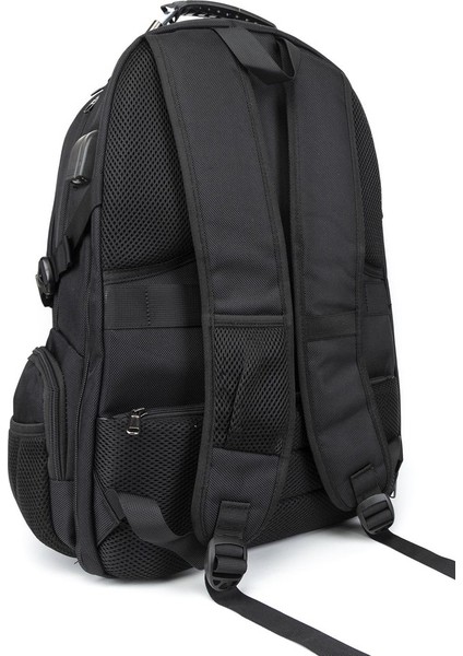 17 Inç Petli Laptop Bölmeli Astarlı USB Girişli Günlük Seyehat Çok Bölmeli Sırt Çantası indirimleri