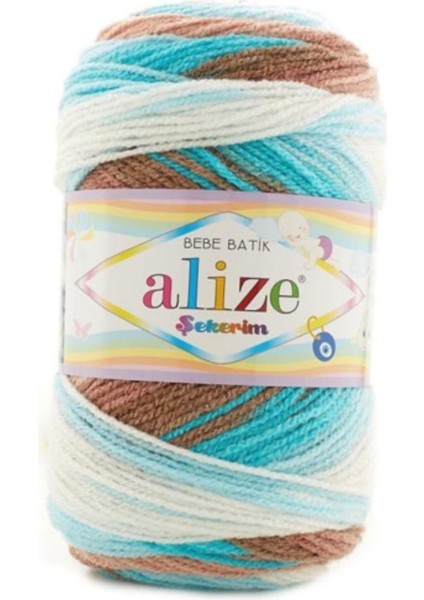 Şekerim Bebe Batik Kahfe Mavili Batik 1 Adet Colar : 6320