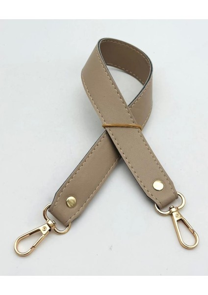 Bej Renk 42X2.5 cm Kancalı Sap Light Gold Metalli