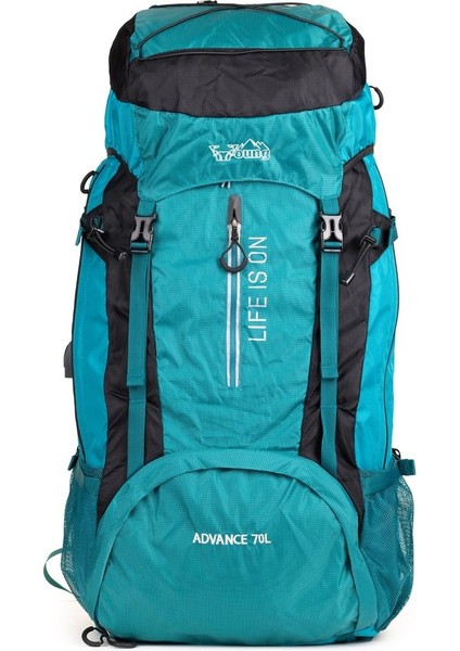 Mükemmel Denge, Maksimum Dayanıklılık: Profesyonel Dağcı Sırt Çantası 70 Litre Mavi