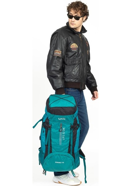 Mükemmel Denge, Maksimum Dayanıklılık: Profesyonel Dağcı Sırt Çantası 70 Litre Mavi