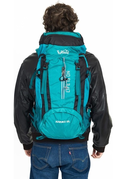 Mükemmel Denge, Maksimum Dayanıklılık: Profesyonel Dağcı Sırt Çantası 35 Litre Mavi fırsatları