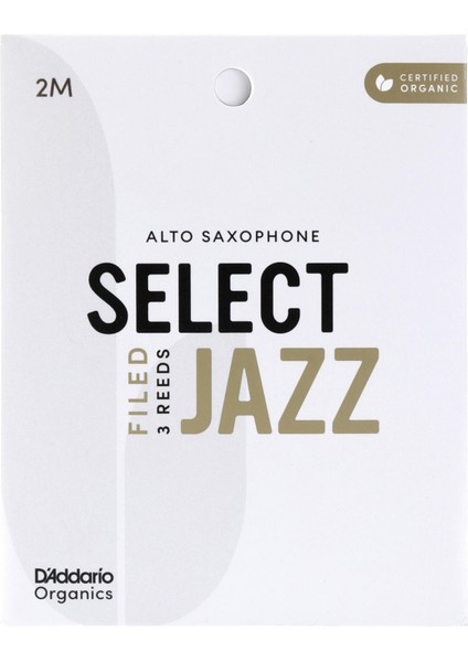 D'addario Woodwinds Organic Select Jazz Alto Saksafon Kamışı No:2 Medium