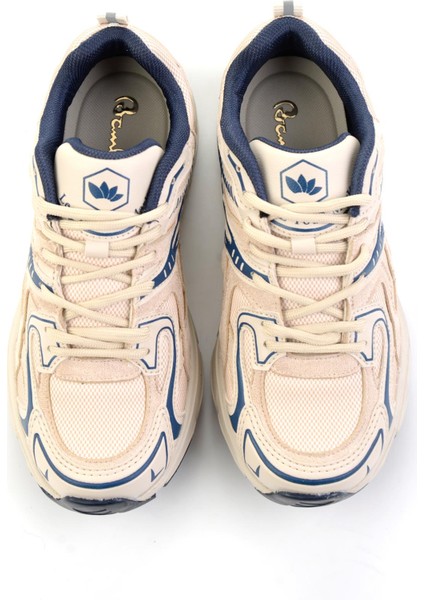 Bej Lacivert Kadın Sneaker K01027060509 fırsatları