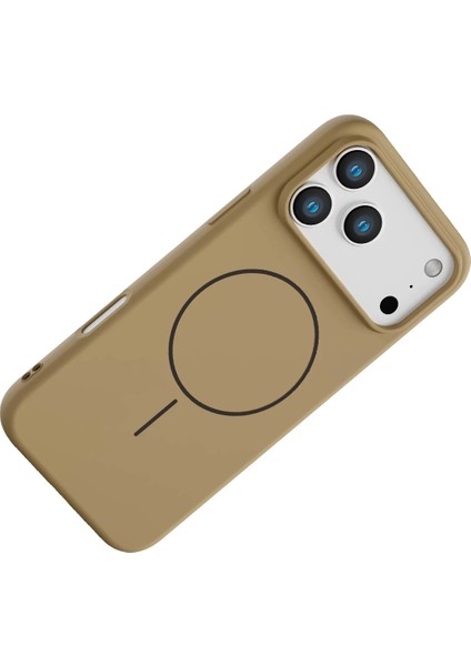 Apple iPhone 17 Pro Jully Magsafe Kapak - Çöl Titanyum modelleri