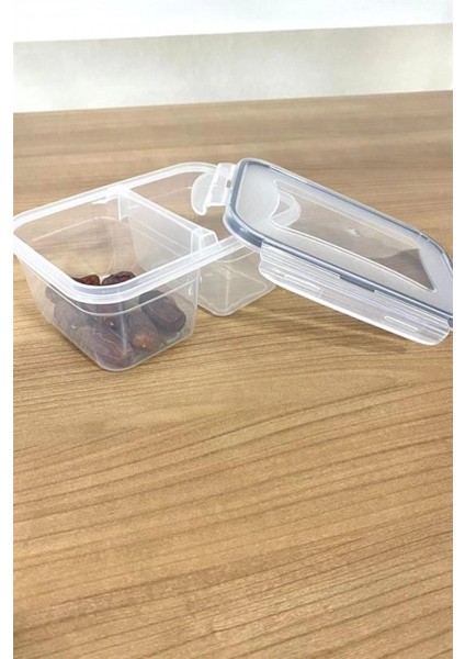 2 Bölmeli 0,45+0,45 Litre Kilitli Kapaklı Erzak Saklama Kabı LC-524 (K95) indirimleri