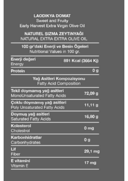 Domat Natürel Sızma Zeytinyağı Erken Hasat 500ML