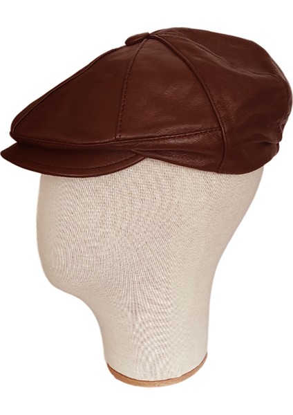 Hakiki Deri Klasik Erkek Kasket Şapka modelleri