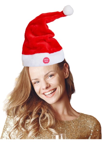 Yılbaşı Dans Eden Müzikli Şapka Şapka Ölçüleri: 35 cm