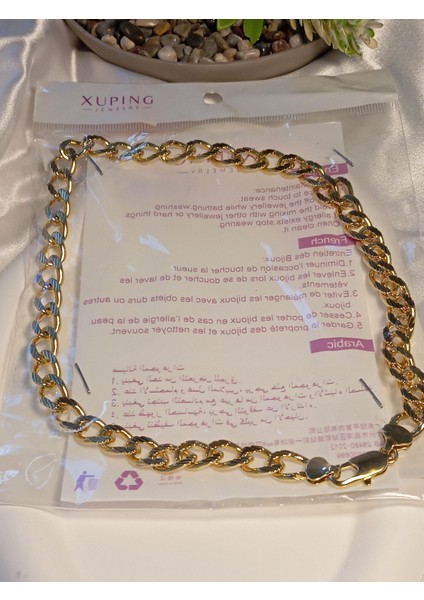 14 K Zincir Detaylı Vip Xuping Jewelry Kolye modelleri