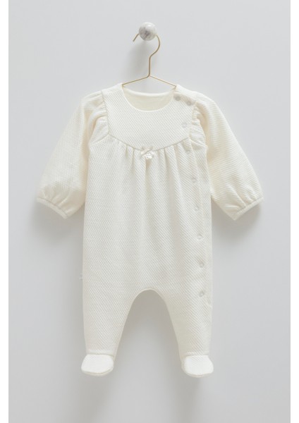 Verona Kalın Kız Tulum Ekru