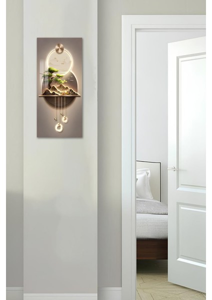 Doğa ve Işık Dengesi Temalı Temperli Cam Dik Tablo 30X60 cm Ebadında Uv Baskı - DCT031 fırsatları