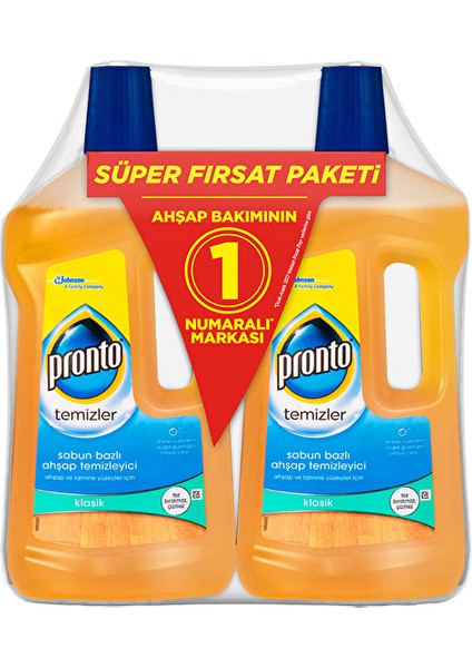 2 Adet Pronto Ahşap Temizleyici 750 ml 2'li Set