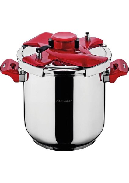 2 Adet Hascevher Galaxy Düdüklü Tencere 5lt Kırmızı fiyatları