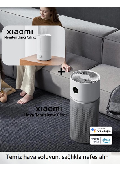 Smart Air Purifier Elite Akıllı Hava Temizleyici (Xiaomi Türkiye Garantili) + Hava Nemlendirici