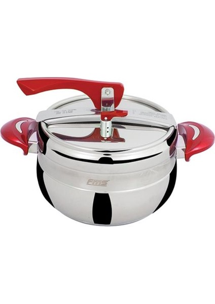 7 Litre Güveç Düdüklü Tencere Kırmızı