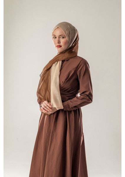 Ipek Degrade Şal Vanilya - Kahve