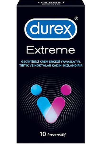3 Adet Durex Prezervatif Extreme 10'lu
