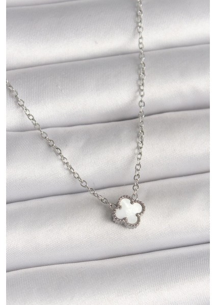 Kadın 5’li Gümüş Renk Takı Seti – Mineli Nazar Kolye, Yonca Kolye, Italyan Zincir Kolye, Kelebek Yüzük ve Çiçek Model Yüzük indirimleri