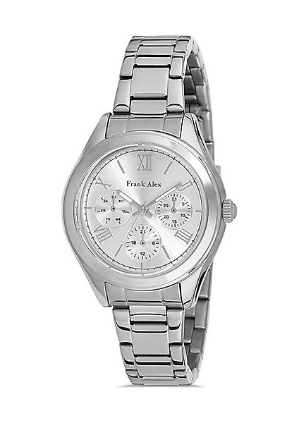 Kadın Kol Saati Gümüş Renk, Gümüş Kadran - Şık Metal Kordon, 2 Yıl Garantili