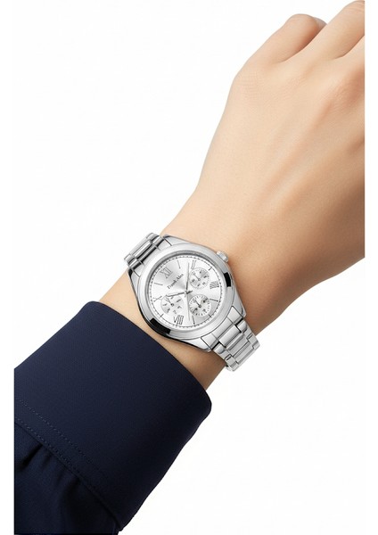 Kadın Kol Saati Gümüş Renk, Gümüş Kadran - Şık Metal Kordon, 2 Yıl Garantili modelleri