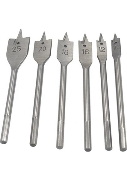 Ağaç Delici Kelebek Yaprak Matkap Uç Seti Ahşap 6'lı