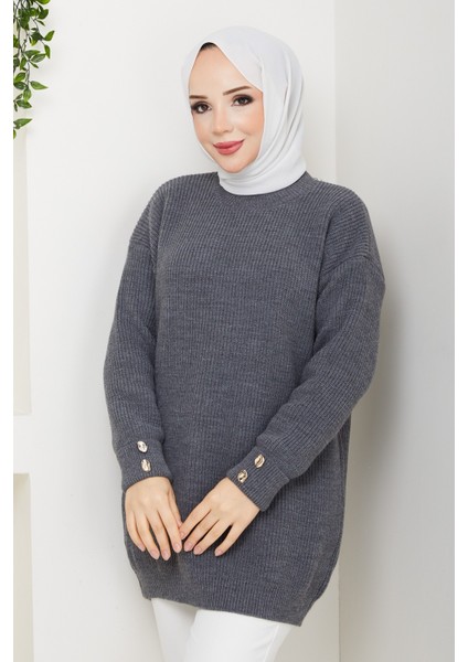 Kadın Kolu Taşlı Tunik -PMK487