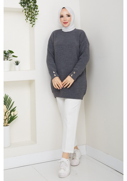 Kadın Kolu Taşlı Tunik -PMK487 fiyatları