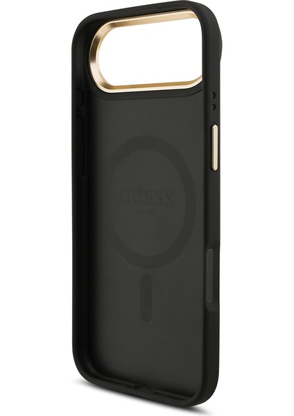 iPhone 17 Air Uyumlu Kılıf Guess Lisanslı M-Safe Özellikli Askılı ve 4g Logo Kartlıklı Kapak Siyah indirimleri