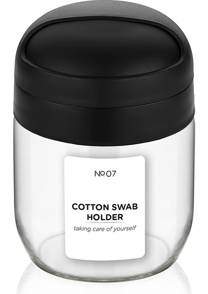 Lüx Pamukluk Makyaj Temizleme Pamuğu Organizeri Cam Kulak Pamuğu & Makyaj Pamuğu & Pamukluk 425 ml fiyatları