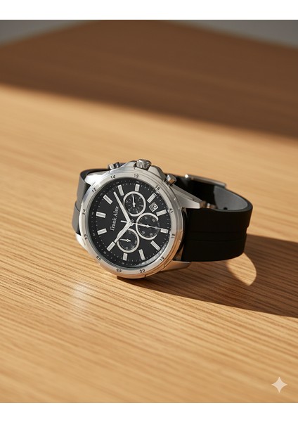 Erkek Kol Saati Gümüş Renk, Takvimli Siyah Kadran - Şık Silikon Kordon, 2 Yıl Garantili fiyatları