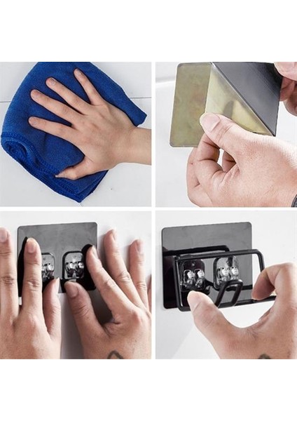 Fön Makine Askısı Siyah Yapışkanlı Fön Makine Tutucu (5361) fırsatları