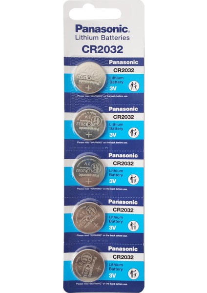 Panasonıc Pil Düğme 2032 3V 5li Paket