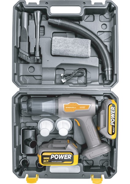 25.000MAH Çift Bataryalı 20.000PA Ultra Çekim Güçlü Çantalı Araç Temizleme Süpürgesi fiyatları