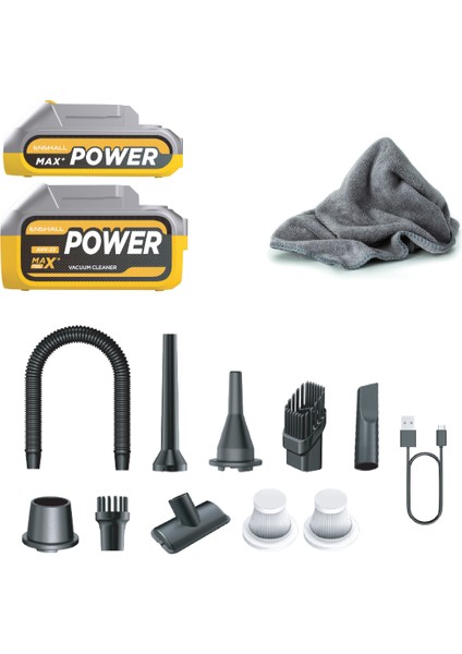 25.000MAH Çift Bataryalı 20.000PA Ultra Çekim Güçlü Çantalı Araç Temizleme Süpürgesi modelleri