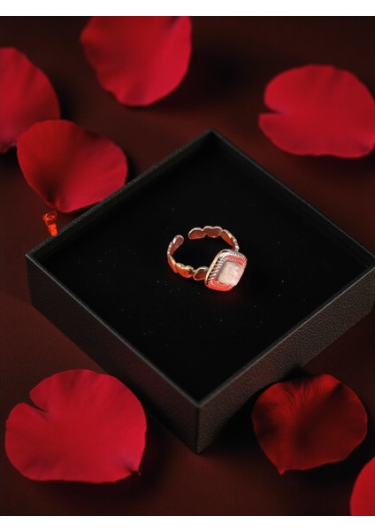 Doğal Taş Ayarlamalı Paslanmaz Çelik Yüzük fiyatları