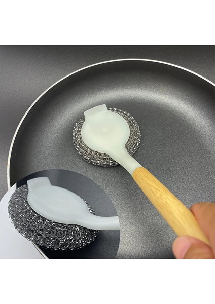 Bambu Saplı Paslanmaz Çelik Tel Fırça Tava ve Tencere Temizleyici fiyatları