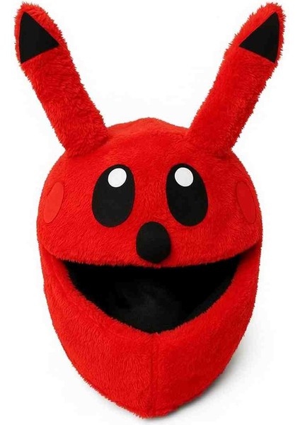 Kırmızı Pikachu Kask Kılıfı Kask Süsü