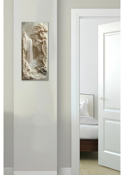 Şelale ve Doğa Manzaralı Temperli Cam Dik Tablo – 30X60 cm Uv Baskı - DCT055 fırsatları