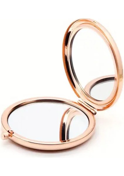 Promosyon Yuvarlak Cep Aynası Rose Renk