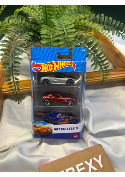 Oyuncak Hot Wheels 3'lı Metal Arabalar 2 modelleri