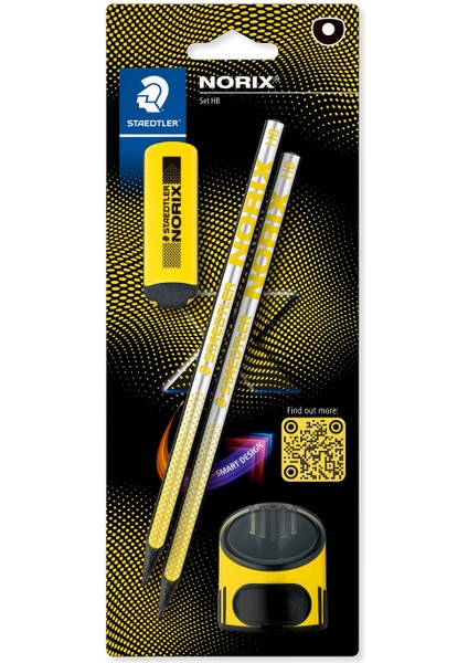 - Wiz Design / 181 Sbk2-1 Norix Kurşunkalem - Silgi - Kalemtıraş 3'lü Blister (YENİ ÜRÜN)