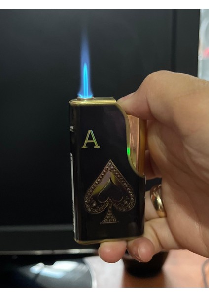 Yeni Iskambil Kagıdı Poker Maça As Desenli Lüx Çakmak