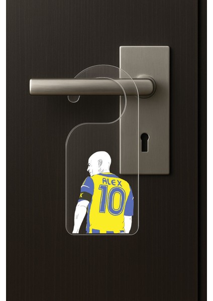 Baskılı Otel Oda Ev Daire Yatak Çocuk Odası Için Desenli Kapı Kolu Askısı Alex