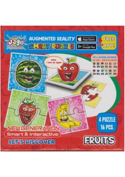 2 Adet Puzzle Jagu Mini Meyveler 16 Prc Akar fiyatları