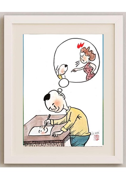 Lie Wei 29X21CM Orijinal Karikatür Tablo fırsatları