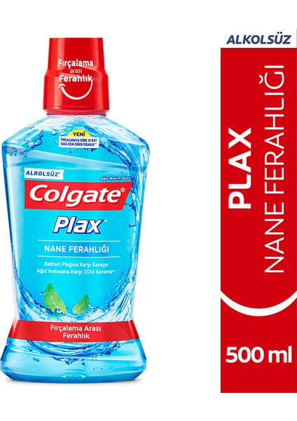 3 Adet Colgate Ağız Suyu Nane Ferahlığı Plax 500 ml fiyatları