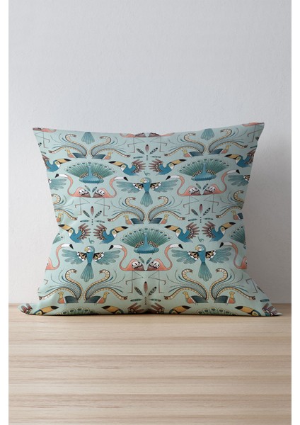 Micro Kumaş Dijital Baskı Fermuarlı 43*43 cm Kırlent Kılıfı indirimleri